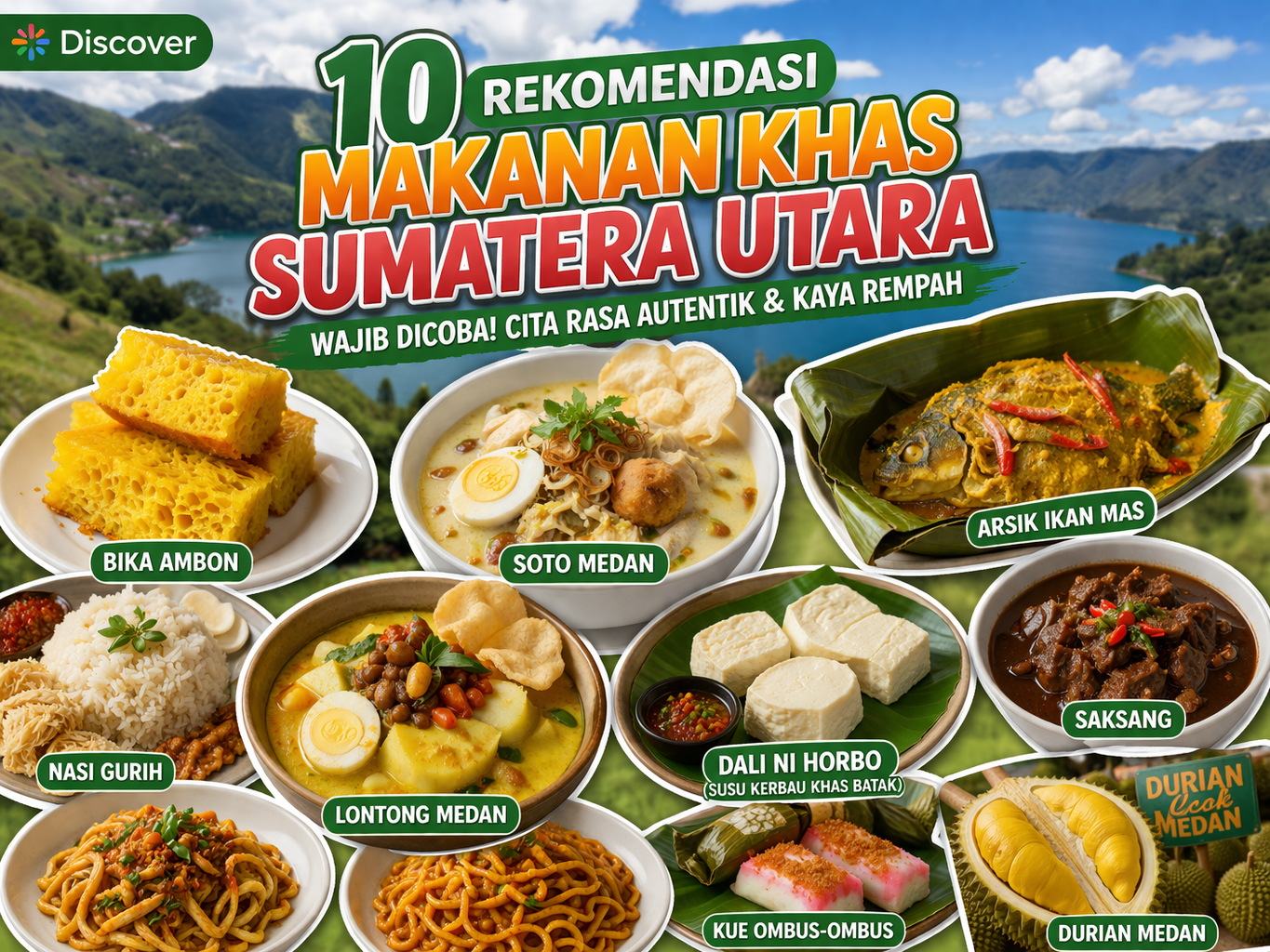 10 Rekomendasi Makanan Khas Sumatera Utara yang Wajib Dicoba