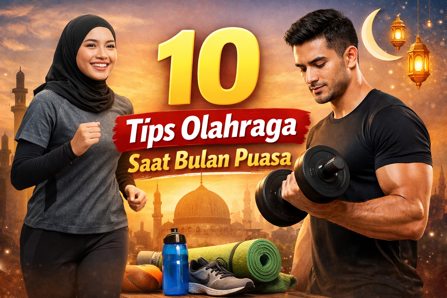 Tetap aktif saat puasa dengan 10 tips olahraga yang aman dan efektif. Cocok untuk menjaga kesehatan selama bulan Ramadan.
