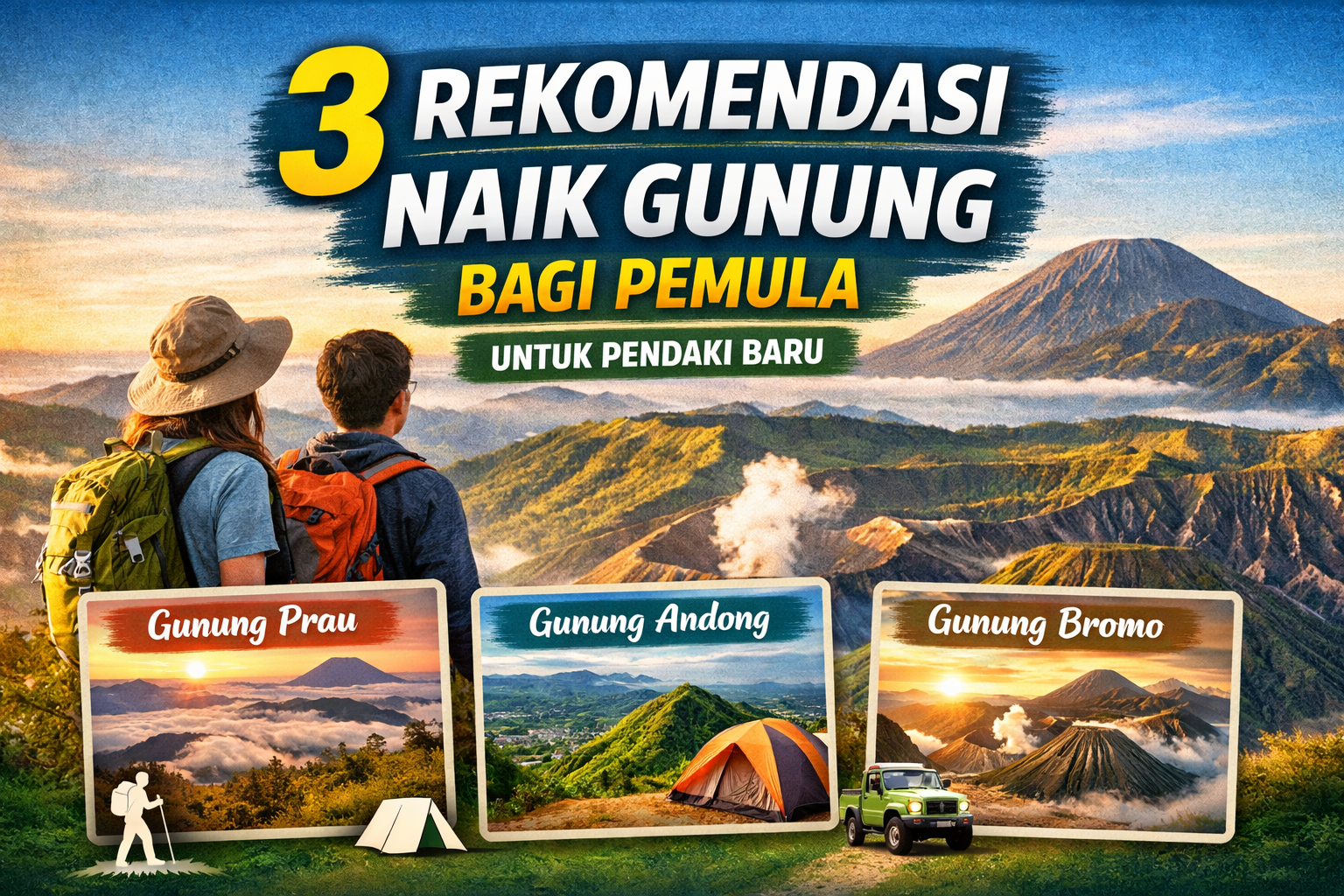 3 Rekomendasi Naik Gunung bagi Pemula yang Aman dan Ramah untuk Pendaki Baru