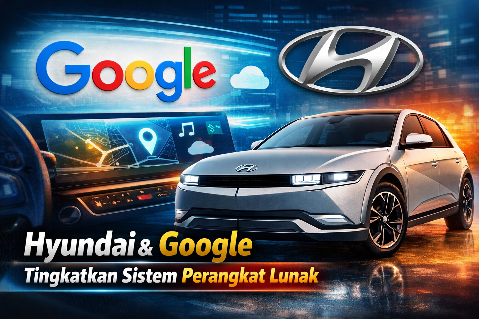 Hyundai Gandeng Google untuk Tingkatkan Sistem Perangkat Lunak