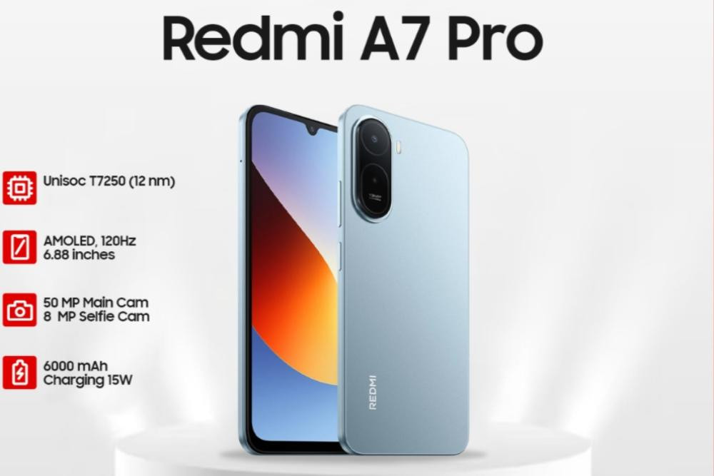 Harga Redmi A7 Pro, HP Murah dengan Layar 120Hz dan Baterai Besar 6.000mAh
